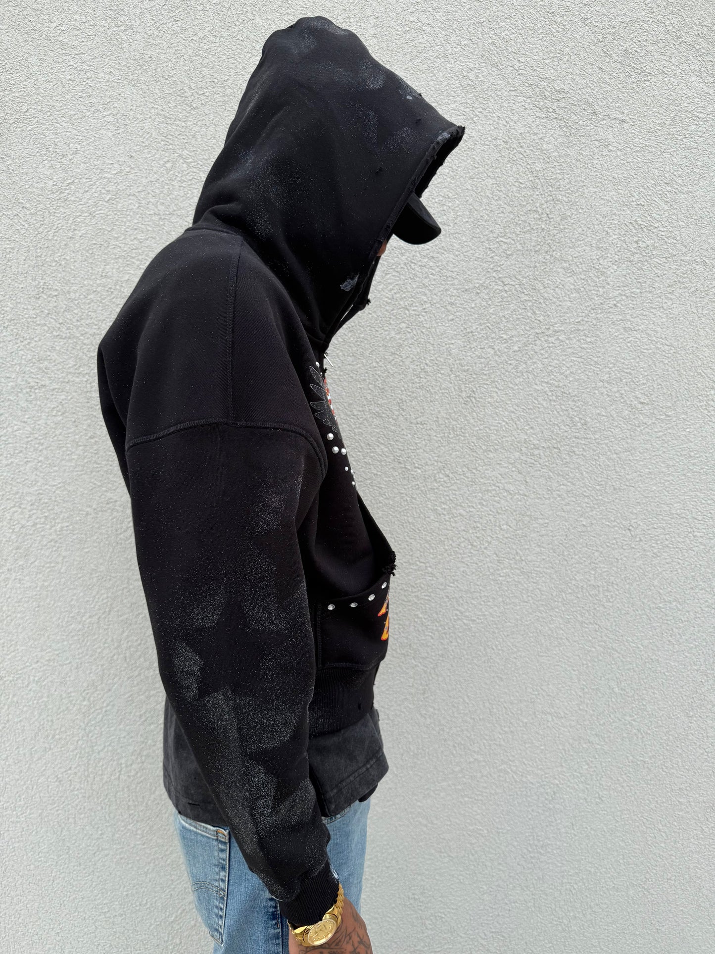 Rebel zip up hoodie