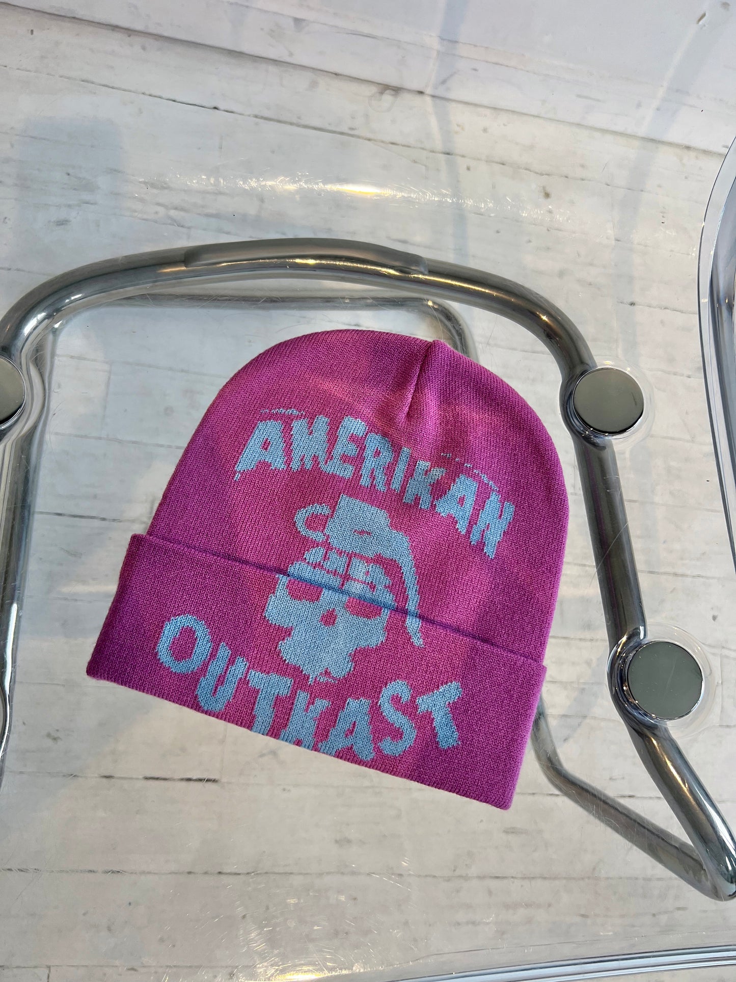 AO logo beanie purple