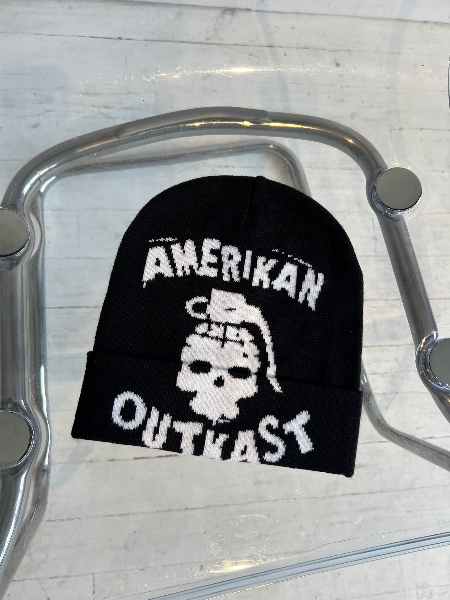 AO logo beanie black