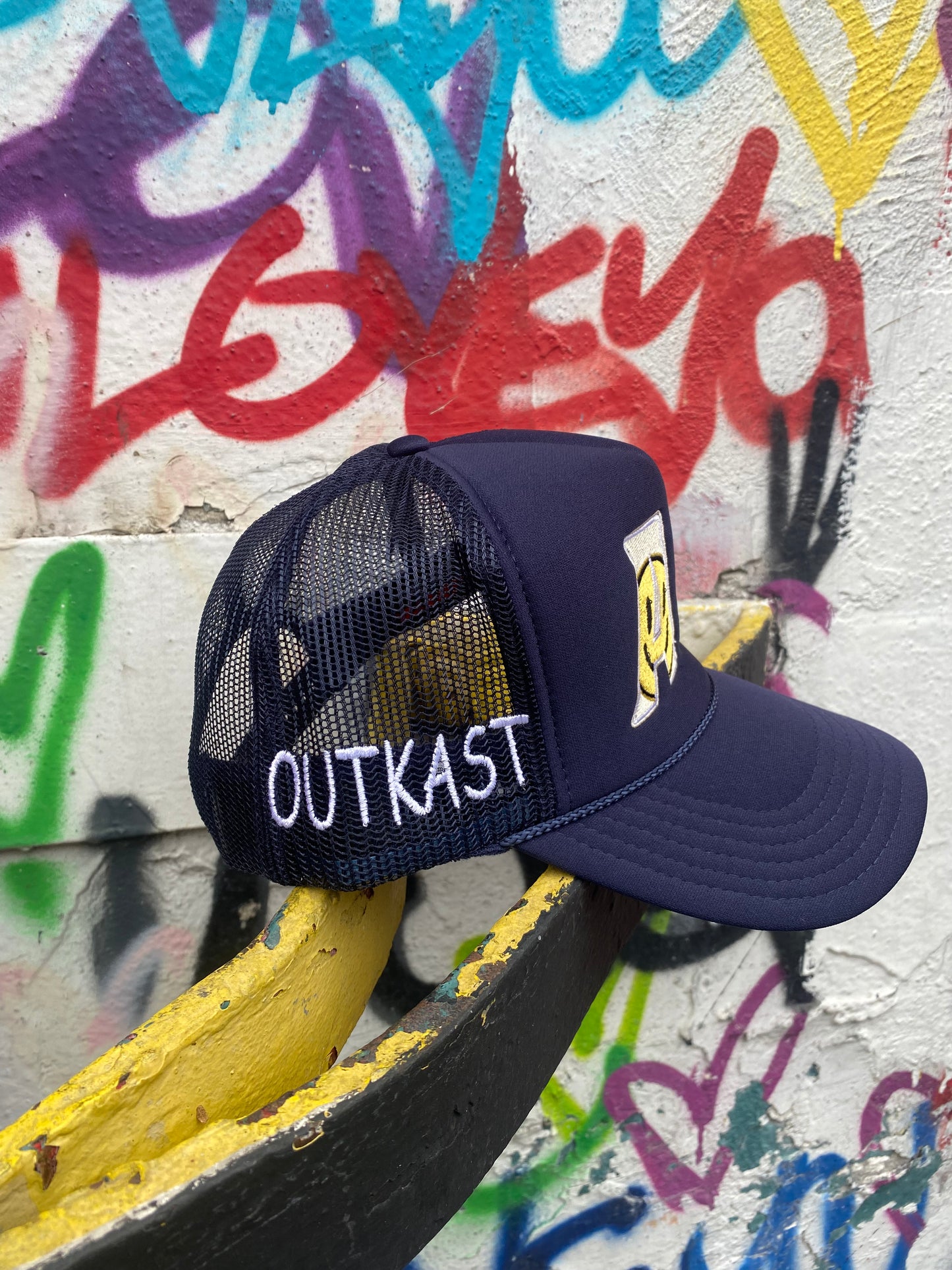 AO Smiley trucker Blue