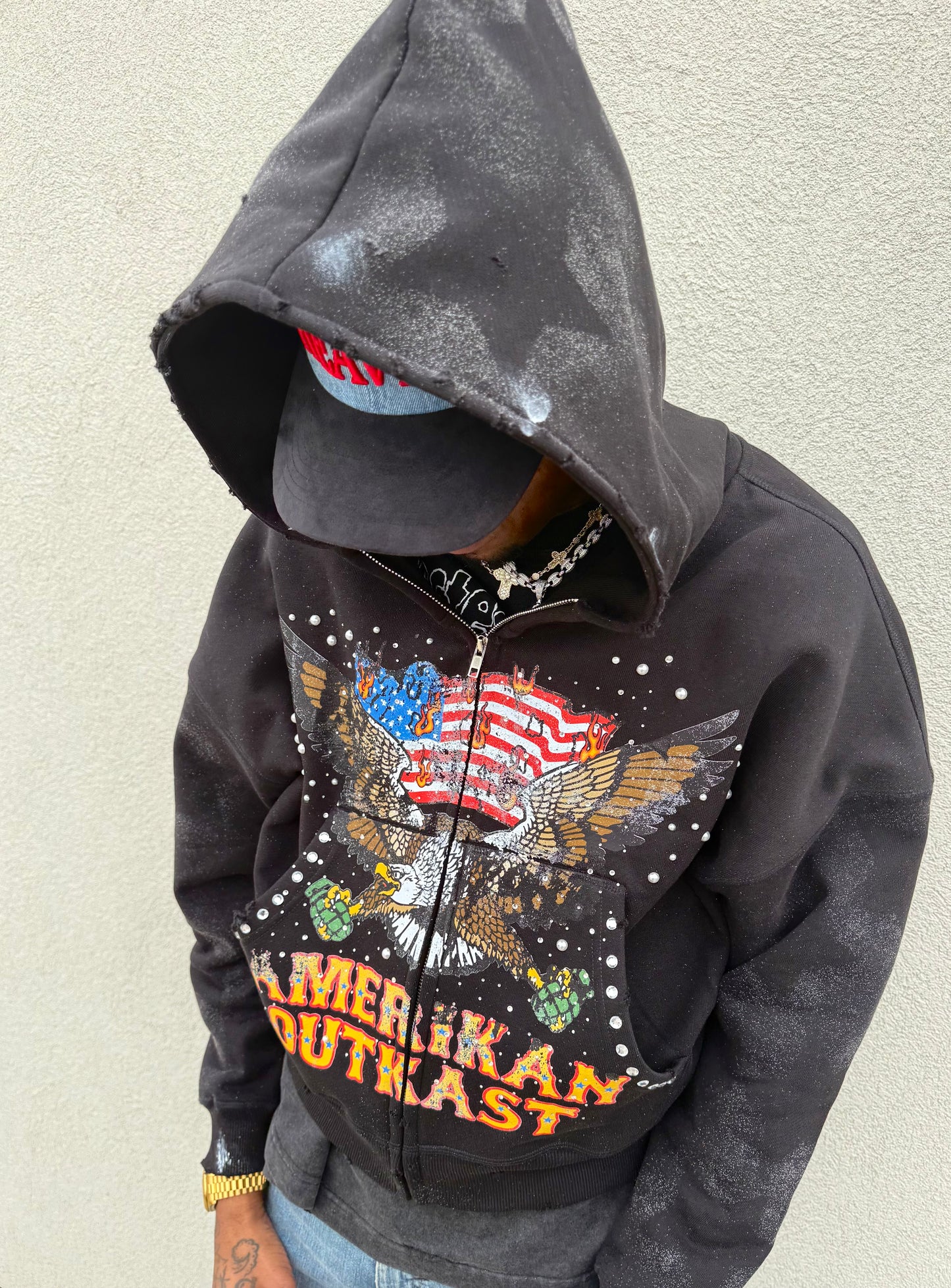 Rebel zip up hoodie