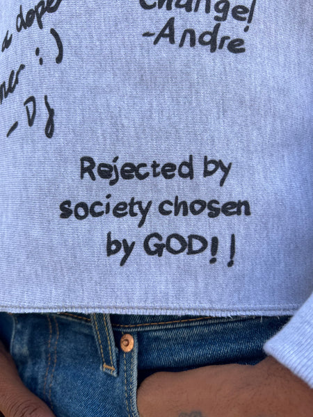 AO university cropped crew neck