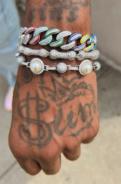 Big dog bracelet silver