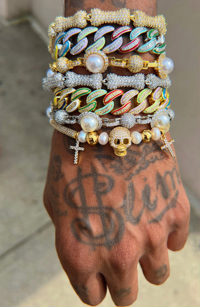 Big dog bracelet silver