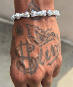 Big dog bracelet silver