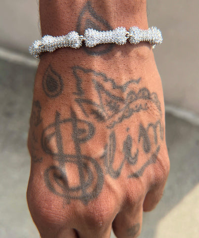 Big dog bracelet silver