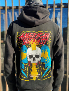 Forbidding hoodie black (heavyweight)