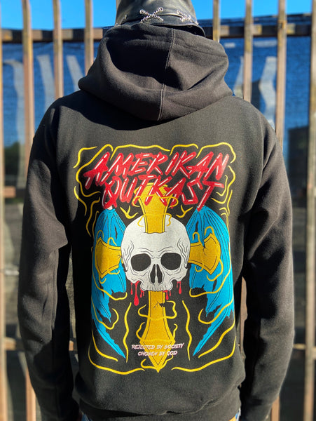 Forbidding hoodie black (heavyweight)