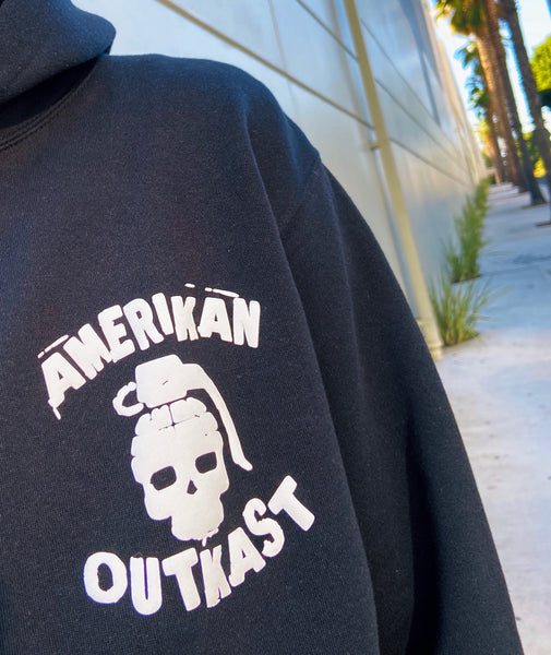 Forbidding hoodie black (heavyweight)