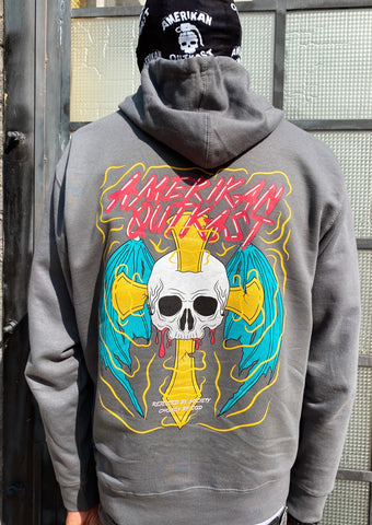 Forbidding hoodie grey